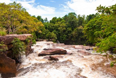 Khbail Chai waterfall #4, Sihanoukville, Cambodia clipart