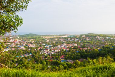 The view from the top of the Sihanoukville, Cambodia clipart
