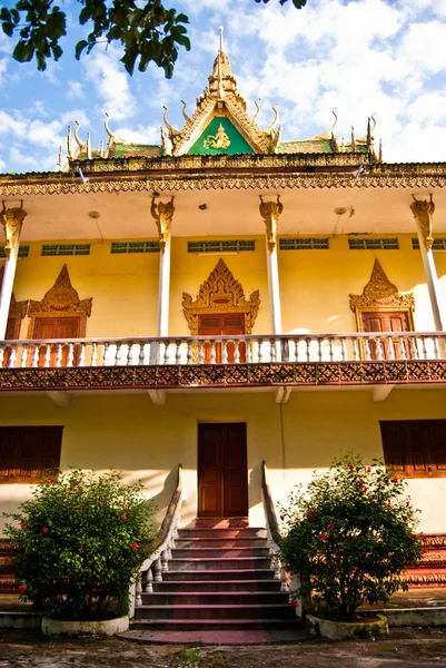 Wat leu #1, sihanoukville, Kambodja — Stockfoto