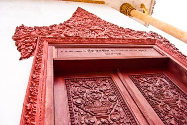 bir sütun, delmek pagoda, krong preah kapıyla sihanouk, Kamboçya