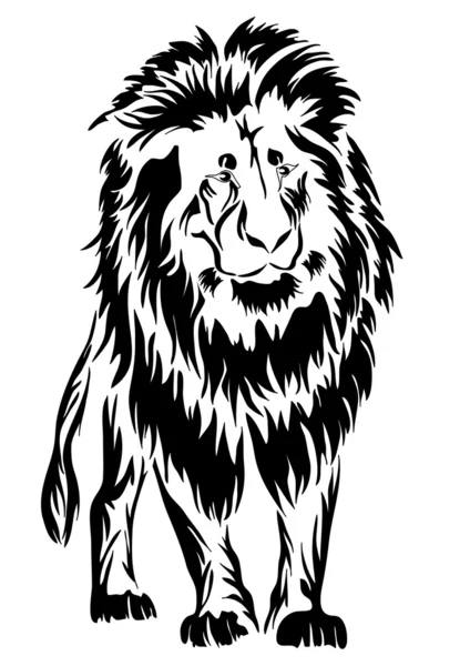 stock vector Lion. tattoo.