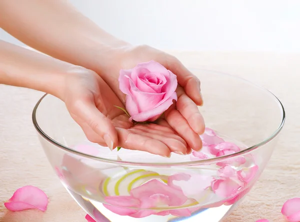 Handen spa. manicure — Stockfoto