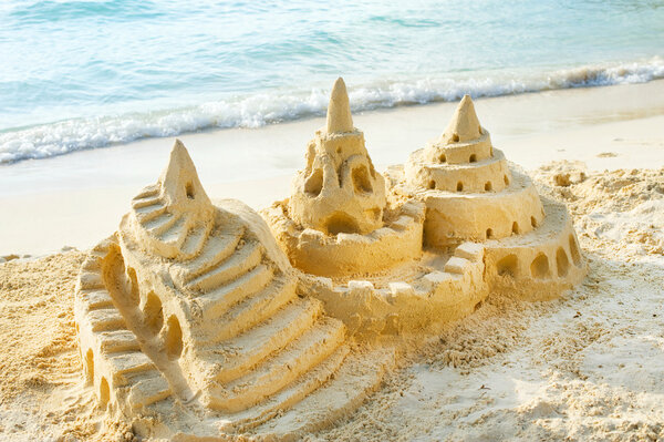 Sand Castle on the Beach