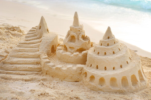 Sand Castle on the Beach