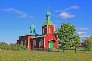 Old, wooden church clipart