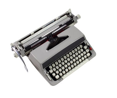 A Retro Typewriter Circa 1960s clipart