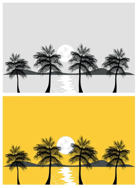 Tropical banners and backgrounds — Stock Vector
