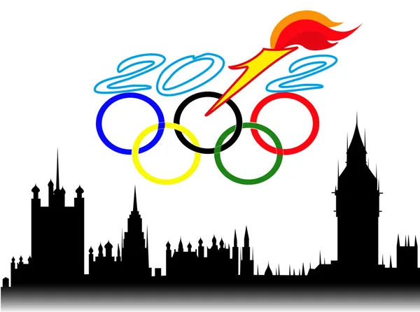 Предпосылки для Олимпийских игр в Лондоне — стоковый вектор