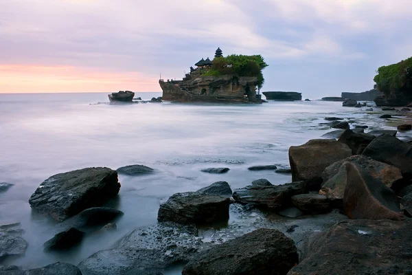 stock image Sunset at Tanah Lot Temple Bali Indonesia