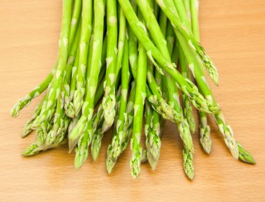 Asparagus on the table clipart