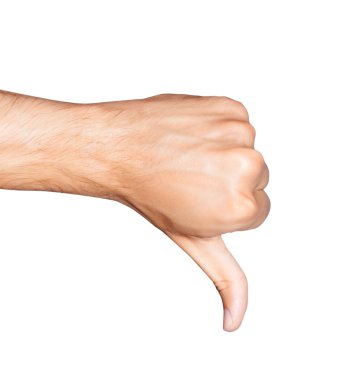 Thumb down clipart