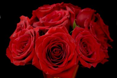 Bouquet of Red Roses clipart