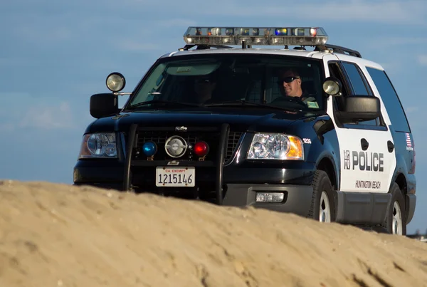 Huntington beach polis plaj devriyesi — Stok fotoğraf