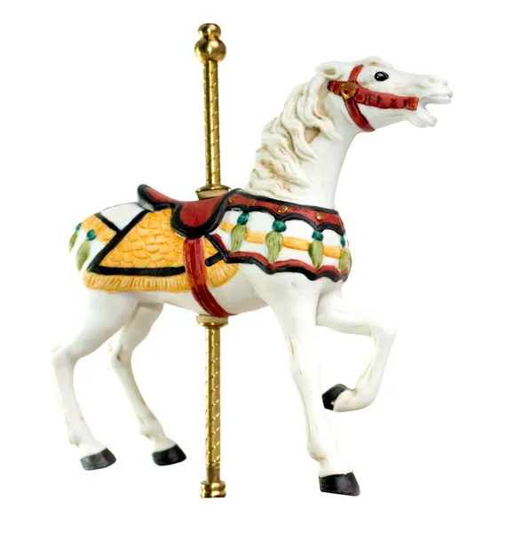 Miniatuur carrousel horse — Stockfoto