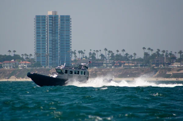Barco patrulla del puerto de Los Ángeles — Foto de Stock