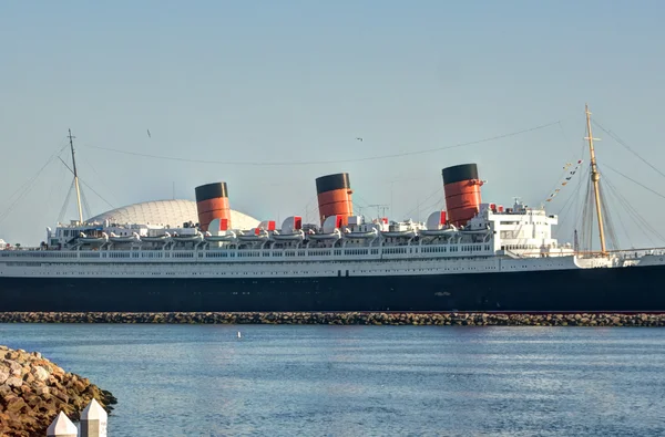 Queen Mary en Long Beach Imágenes De Stock Sin Royalties Gratis