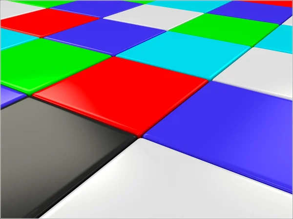Il colore cubi isolati — Foto Stock