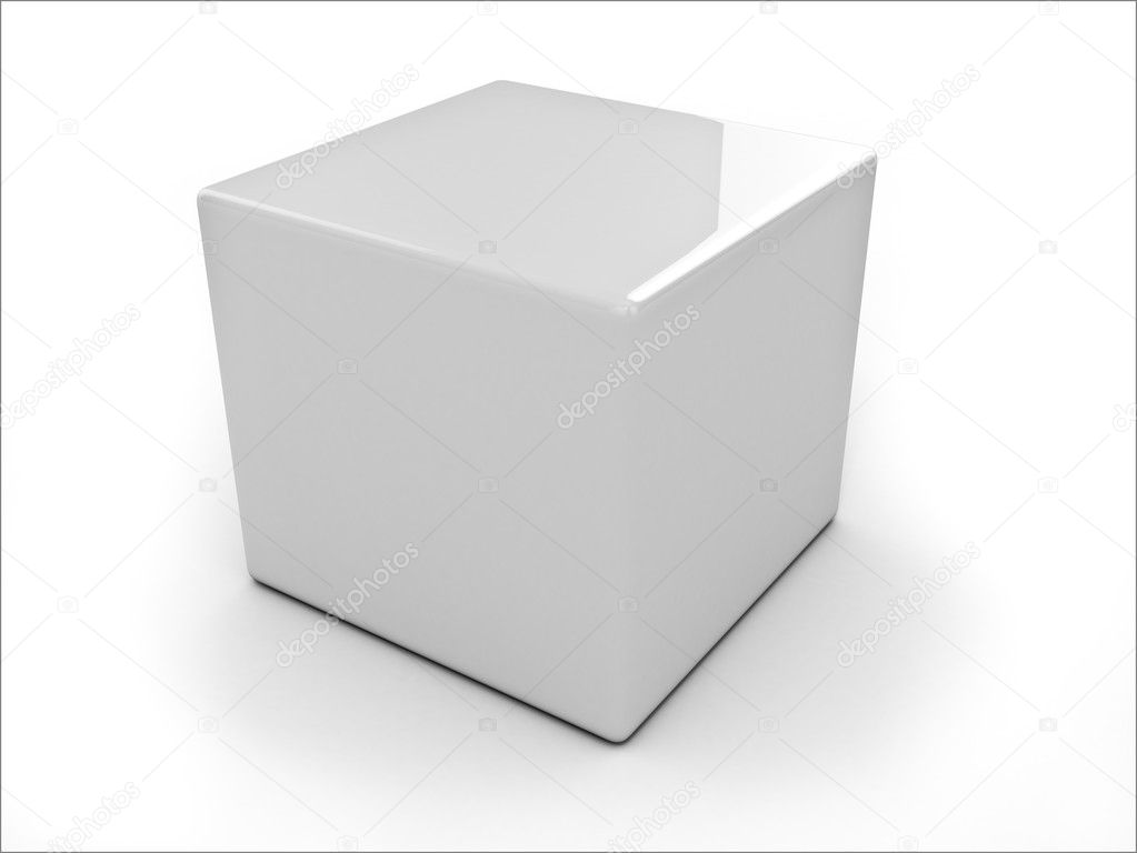 Three-dimensional cube isolated