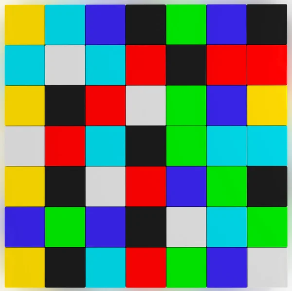 Ensemble de cubes de couleur — Photo