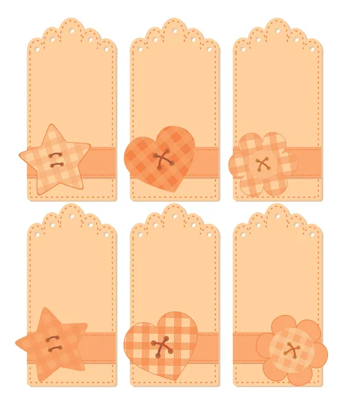 Romantic tags collection — Stock Vector