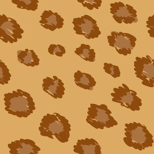 Luipaard huid naadloos patroon — Stockvector