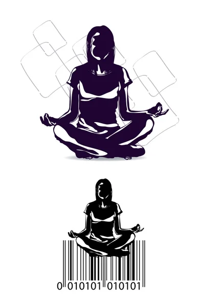 Meditace — Stockový vektor