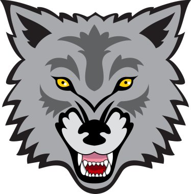 Wolf face clipart