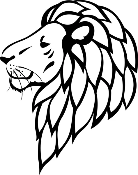 Tatuaggio del leone — Vettoriale Stock