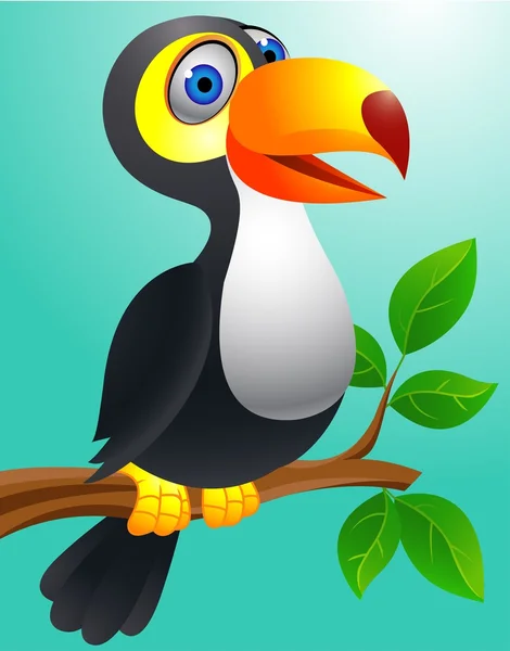 Pássaro-tucano — Vetor de Stock