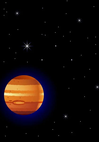 Jupiter Hintergrund — Stockvektor