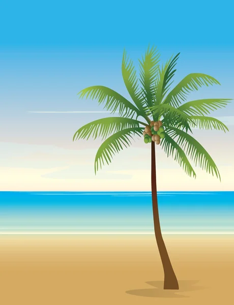 Тропічний пляж фон — стоковий вектор