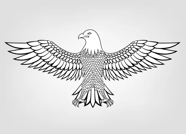 Adlermaskottchen — Stockvektor