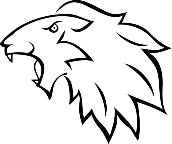 Löwen-Tätowierung — Stockvektor
