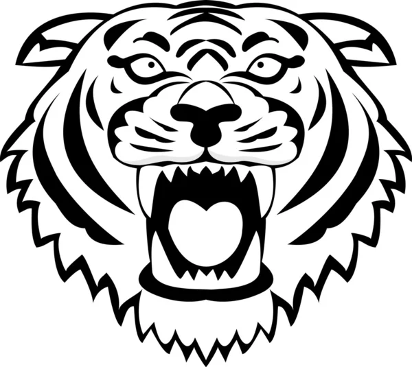 Tijger tattoo — Stockvector