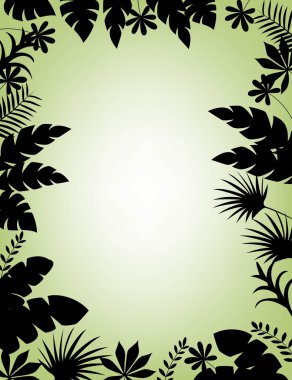 Forest silhouette clipart