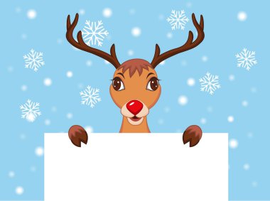 Cute Christmas Reindeer clipart