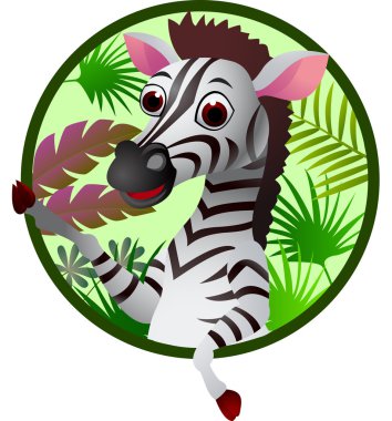 Zebra cartoon clipart