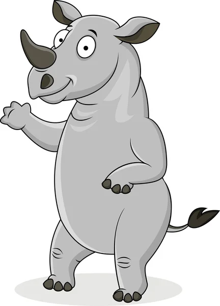 Rhino 만화 — 스톡 벡터