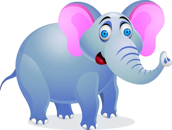 Cartone animato elefante — Vettoriale Stock