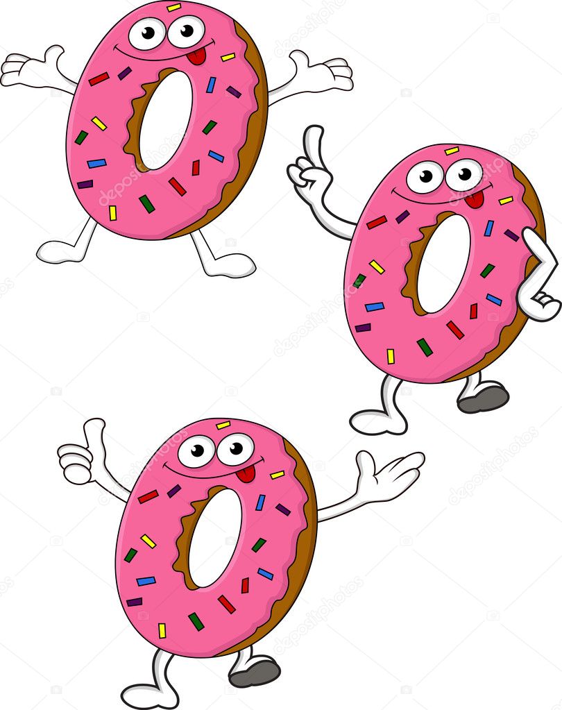 Donuts cartoon character