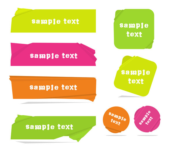 Современные неоновые цветовые векторные баннеры
