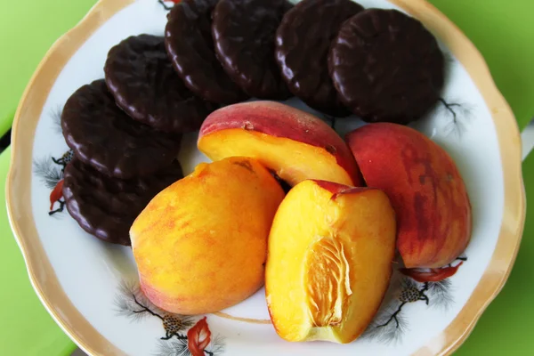 Frugt og småkager - Stock-foto