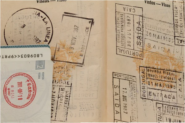 Paspoortstempels — Stockfoto