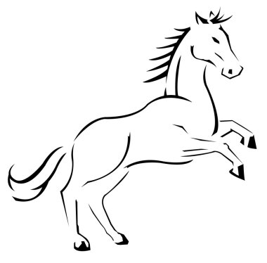 Horse vector clipart