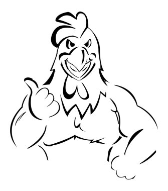 Chicken Mascot clipart