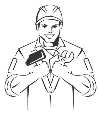 Technician Symbol Mascot