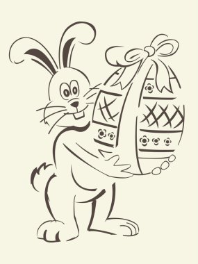 Rabbit easter clipart