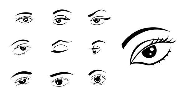 Eyes Collection set — Stock Vector