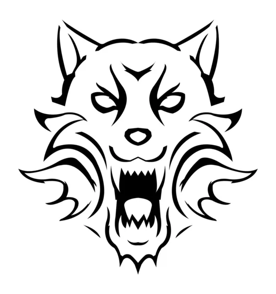 Illustration de loup — Image vectorielle
