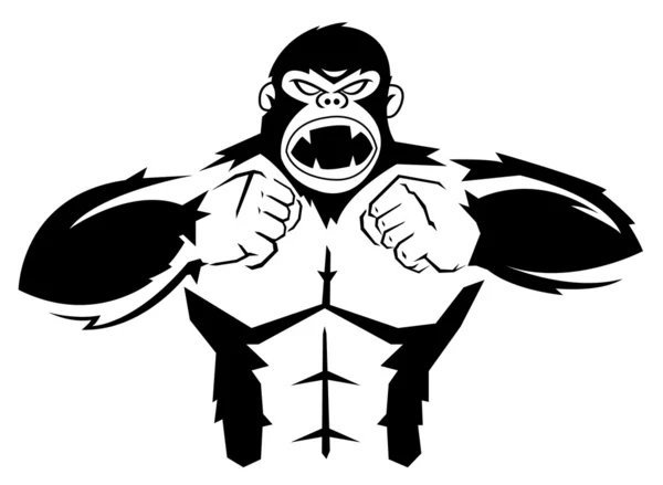 Gorila — Vector de stock